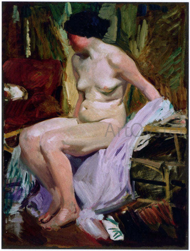 Joaquin Sorolla Y Bastida Female Nude - Canvas Print