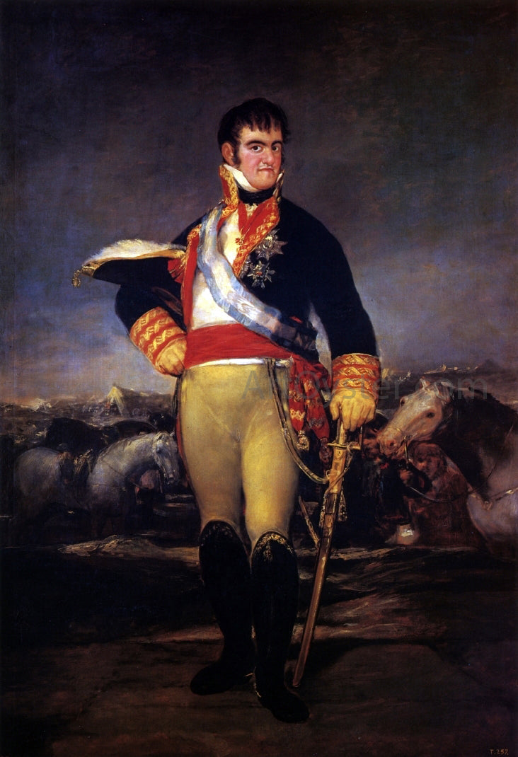 Francisco Jose de Goya Y Lucientes Fernando VII in an Encampment - Canvas Print