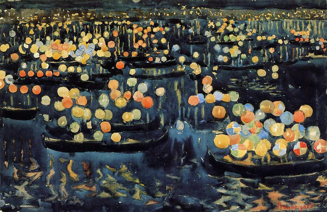 Maurice Prendergast Festa del Redentore - Canvas Print