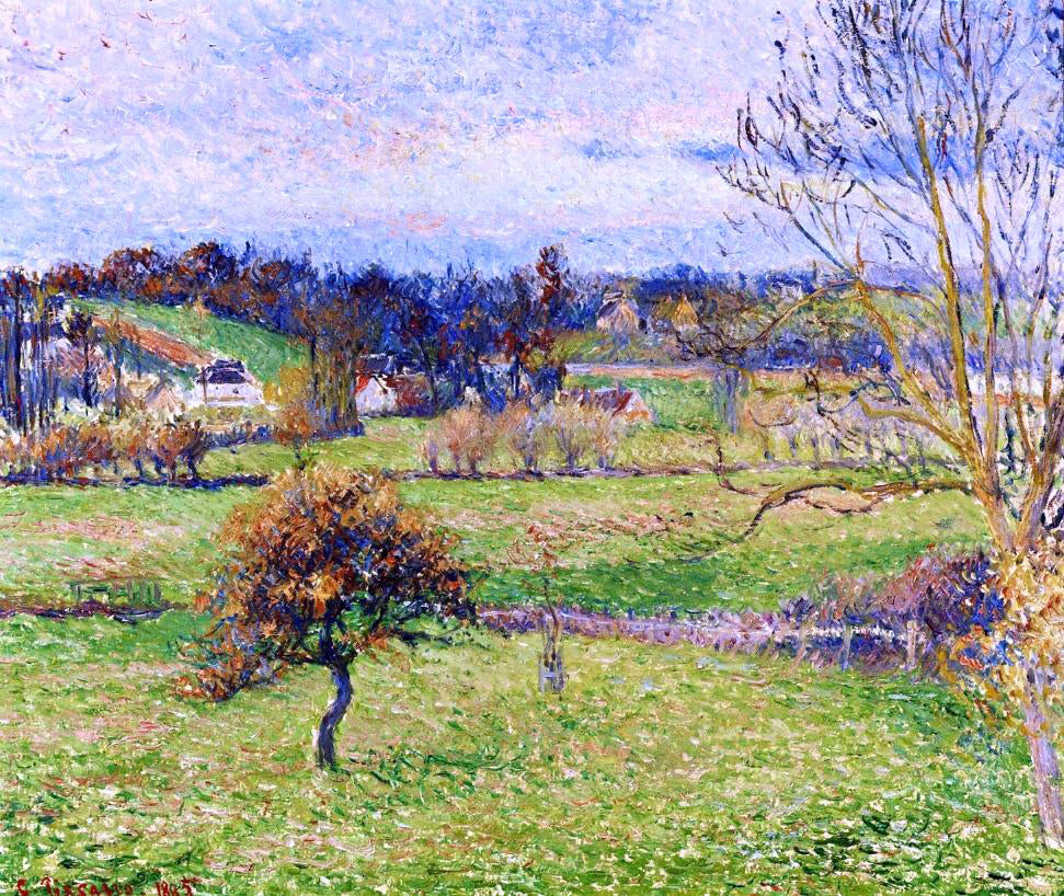 Camille Pissarro Field at Eragny - Canvas Print