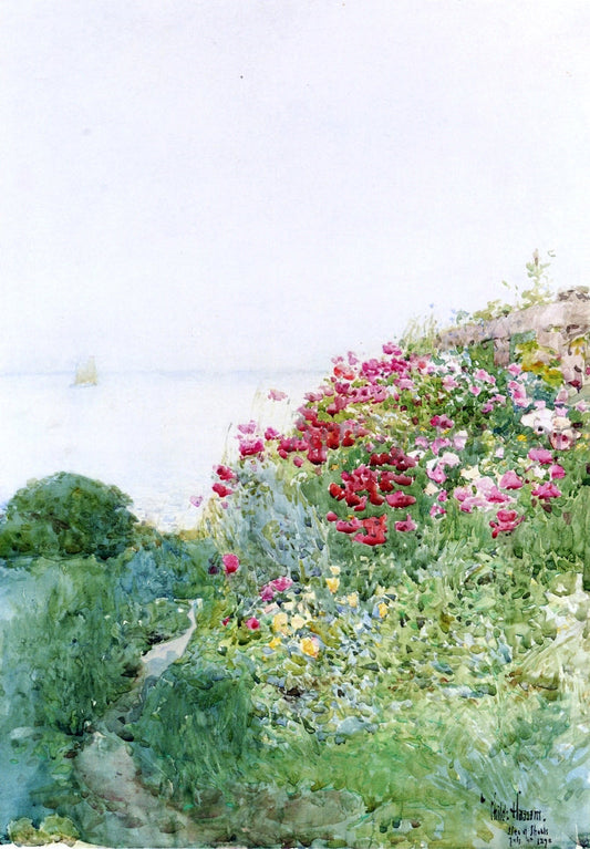 Frederick Childe Hassam Field of Poppies, Isles of Shaos, Appledore - Canvas Print