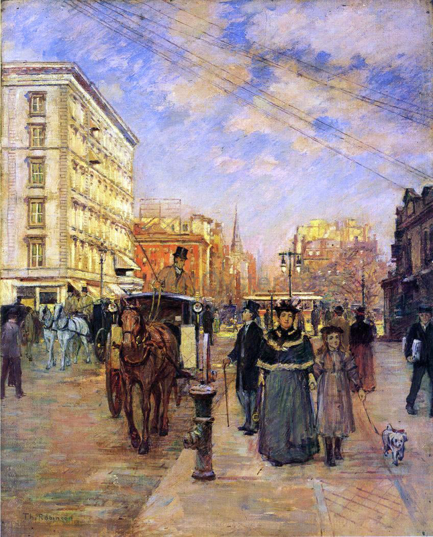 Theodore Robinson Fifth Avenue at Madison Square - Canvas Print