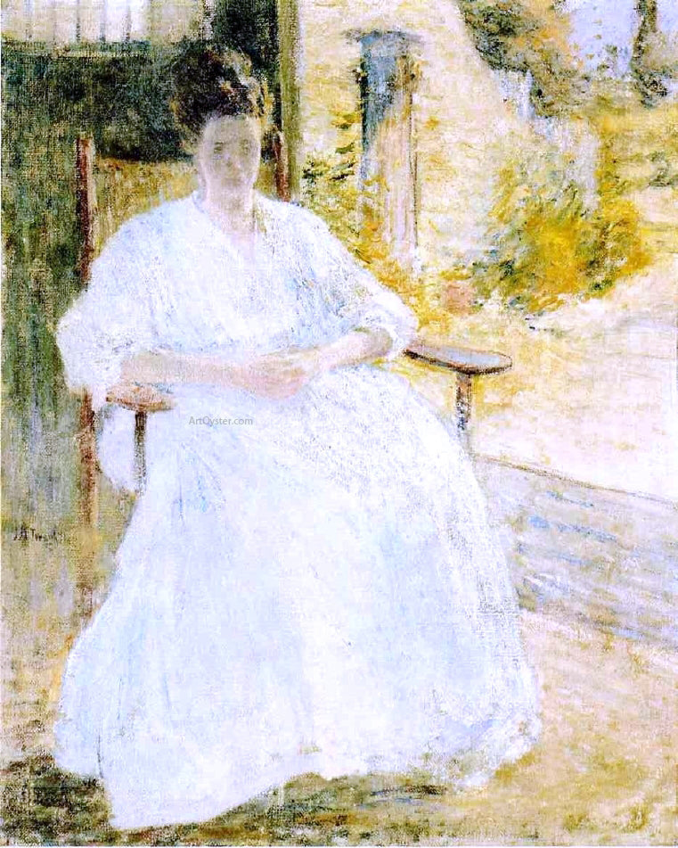 John Twachtman Figure in a Landscape - Canvas Print