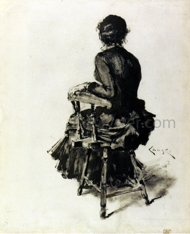 William Merritt Chase Figure Study (I) - Canvas Print