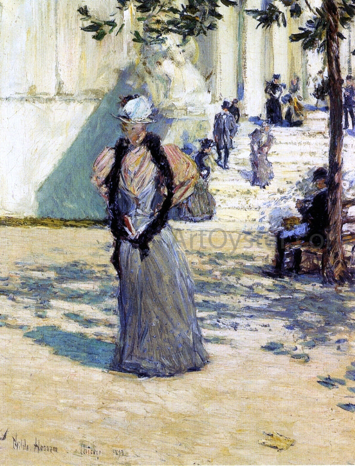 Frederick Childe Hassam A Figures in Sunlight - Canvas Print