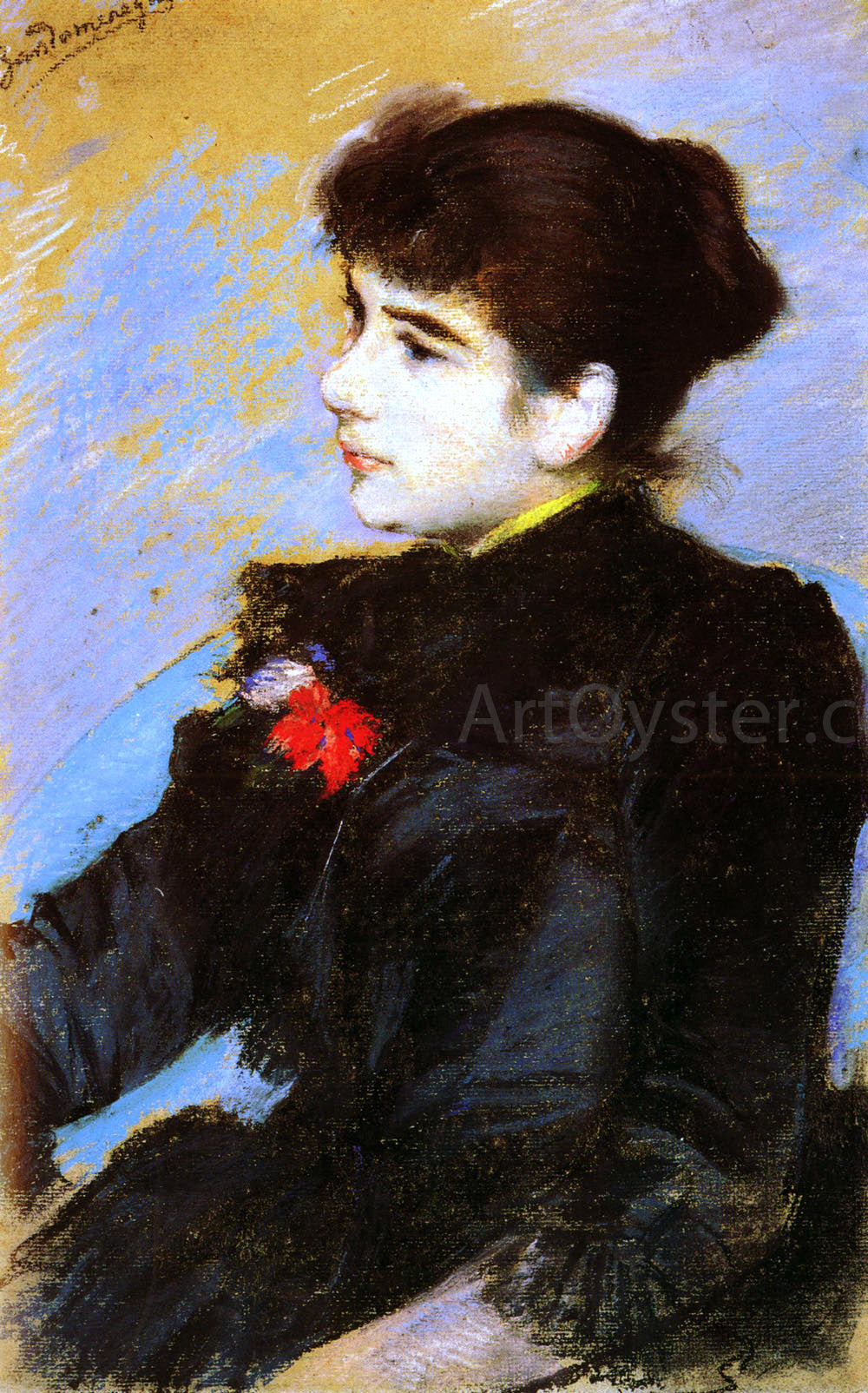 Federico Zandomeneghi Fillette - Canvas Print