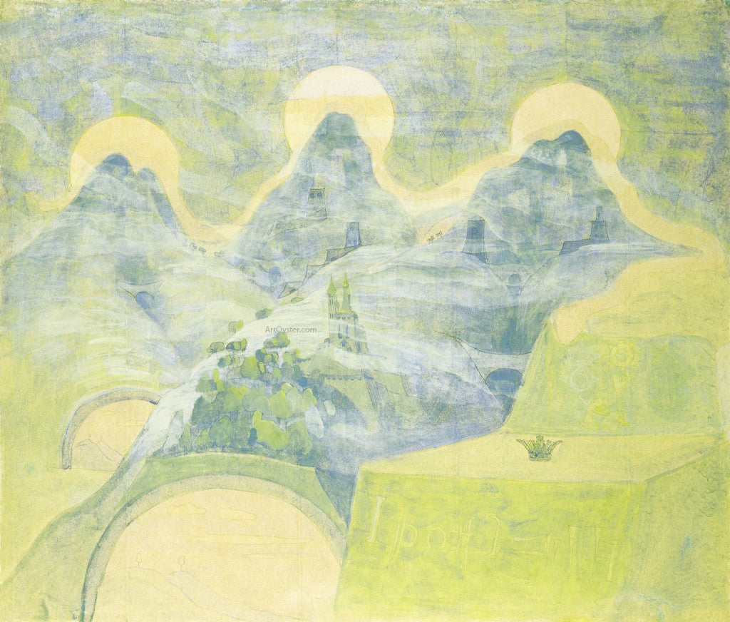 Mikalojus Ciurlionis Finale Sonata of the Serpent - Canvas Print