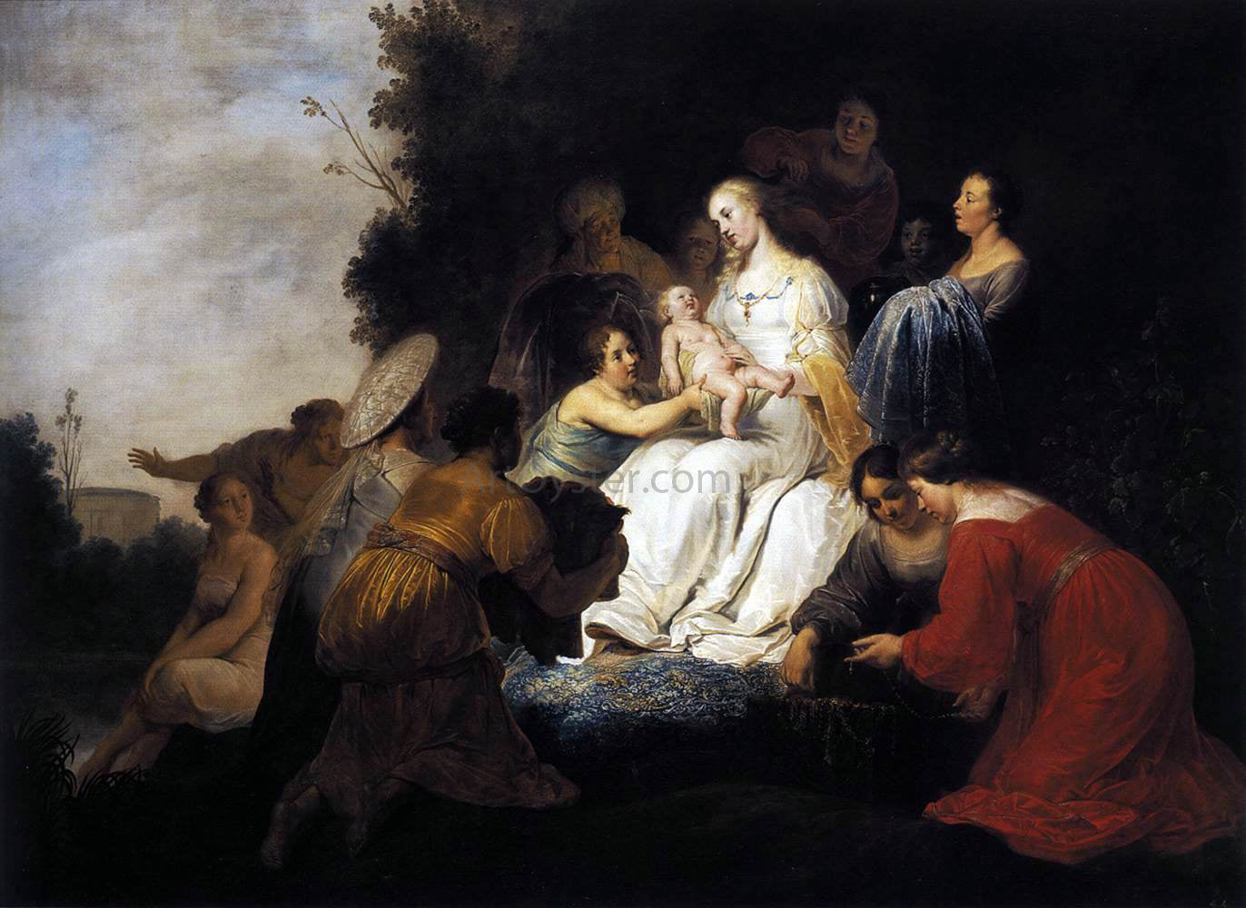 Pieter De Grebber Finding of Moses - Canvas Print