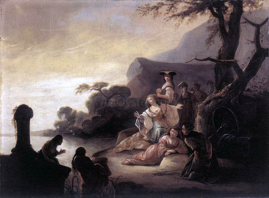 Gerrit De Wet Finding of Moses in the Nile - Canvas Print