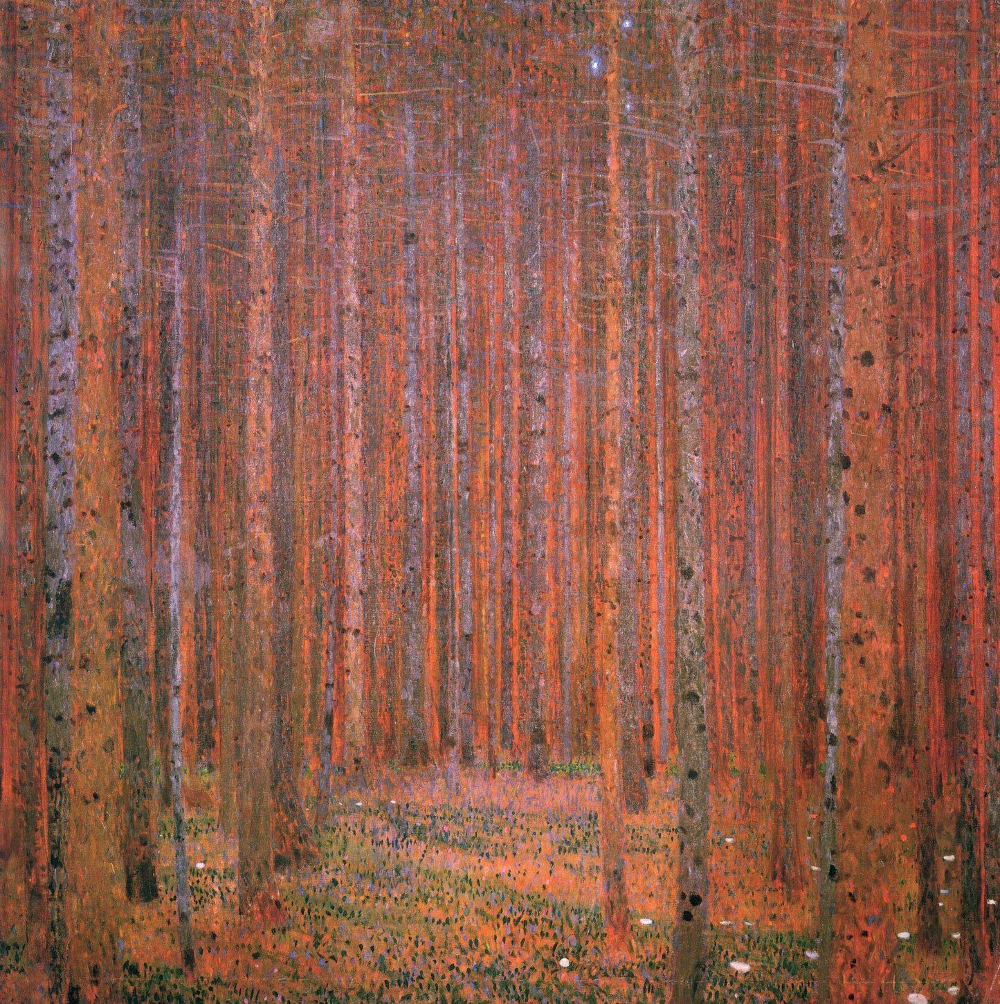 Gustav Klimt Fir Forest I - Canvas Print