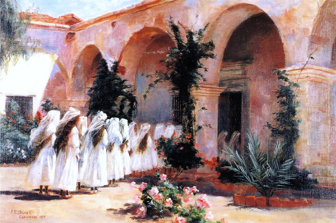 Fannie Eliza Duvall First Communion, San Juan Capistrano - Canvas Print