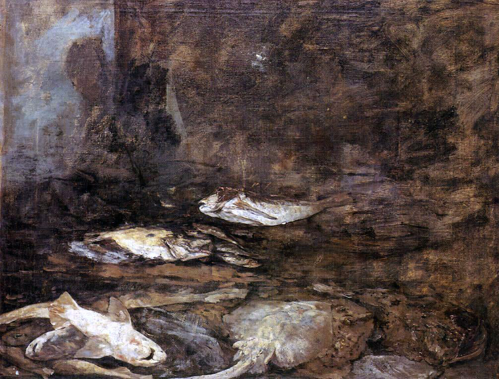 Eugene-Louis Boudin Fish, Skate and Dogfish - Canvas Print