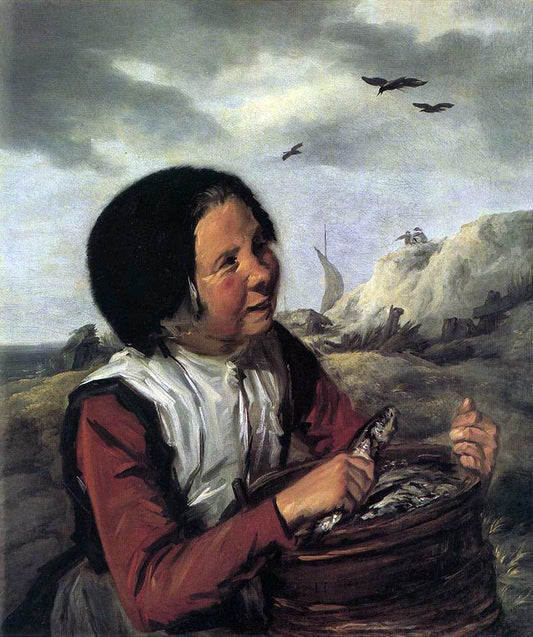 Frans Hals Fisher Girl - Canvas Print