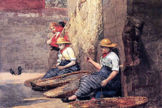 Winslow Homer Fishergirls - Canvas Print