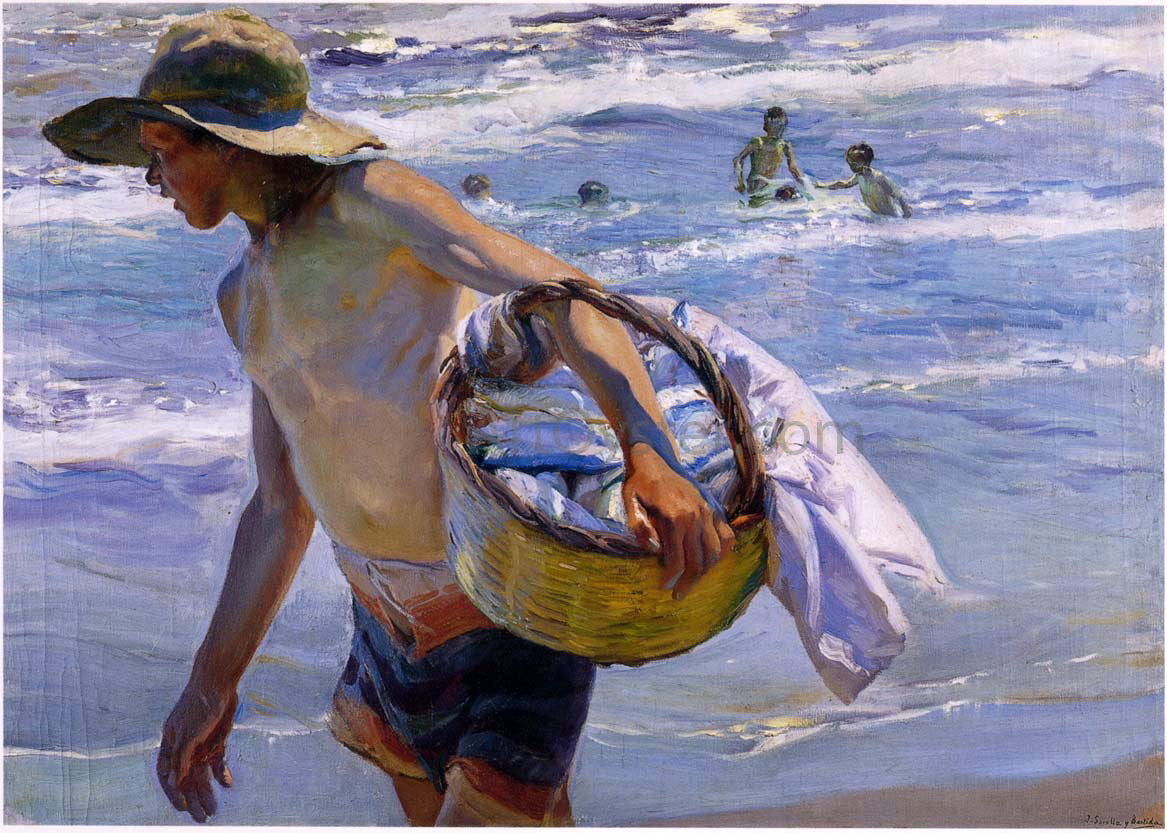 Joaquin Sorolla Y Bastida A Fisherman in Valencia - Canvas Print