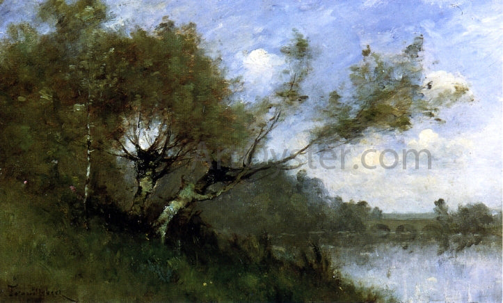 Paul Desire Trouillebert Fishermen by the Banks of the River - Canvas Print