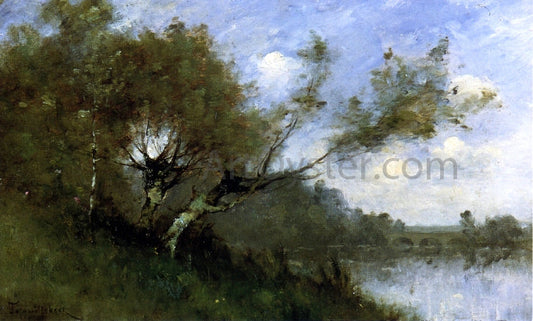 Paul Desire Trouillebert Fishermen by the Banks of the River - Canvas Print