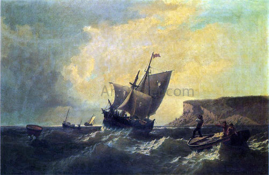 William Bradford Fishermen in an Approaching Storm - Canvas Print