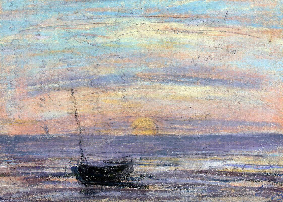 Eugene-Louis Boudin Fishing Boat - Canvas Print