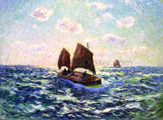 Henri Moret Fishing Boat in Brittany - Canvas Print