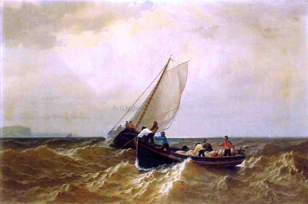 William Bradford A Fishing Boat in the Bay of Fundy - Canvas Print
