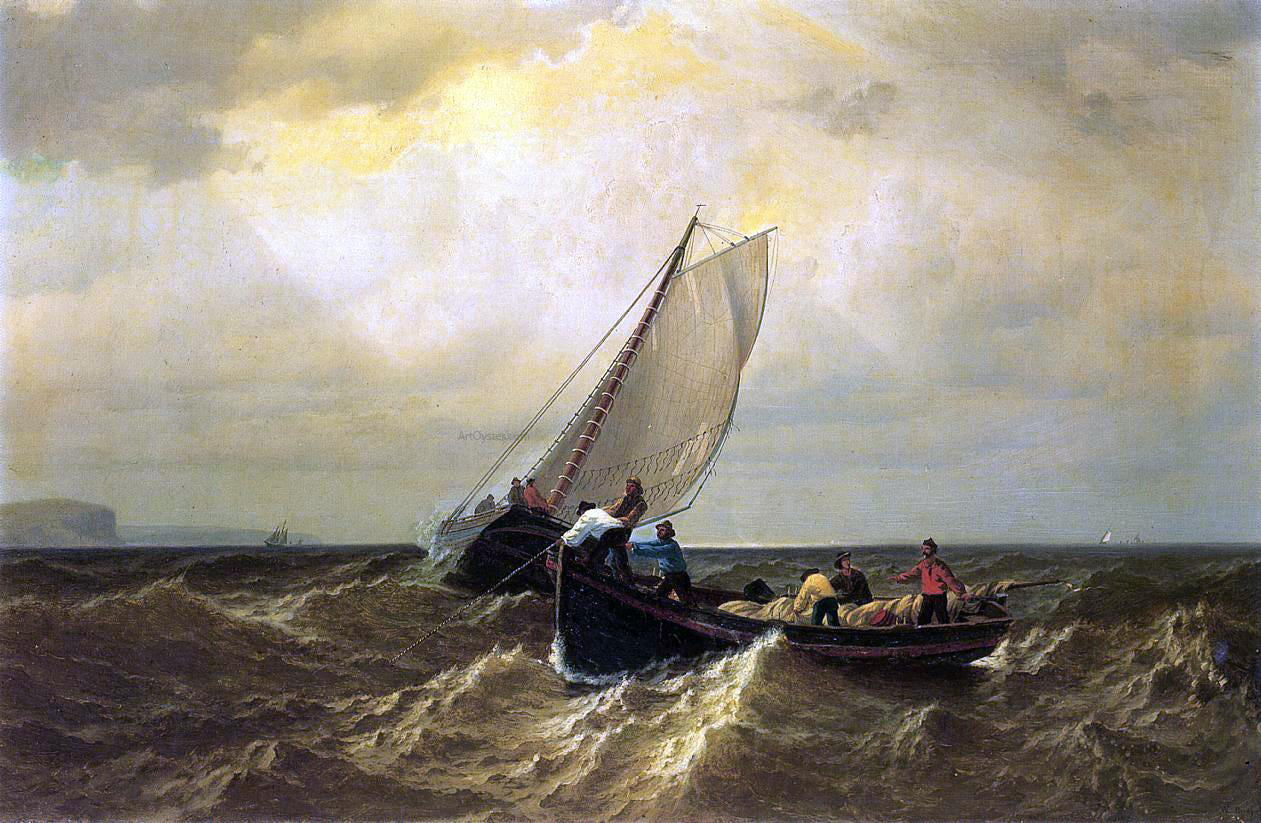 William Bradford Fishing Boats on the Bay of Fundy - Canvas Print