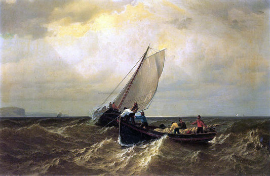 William Bradford Fishing Boats on the Bay of Fundy - Canvas Print