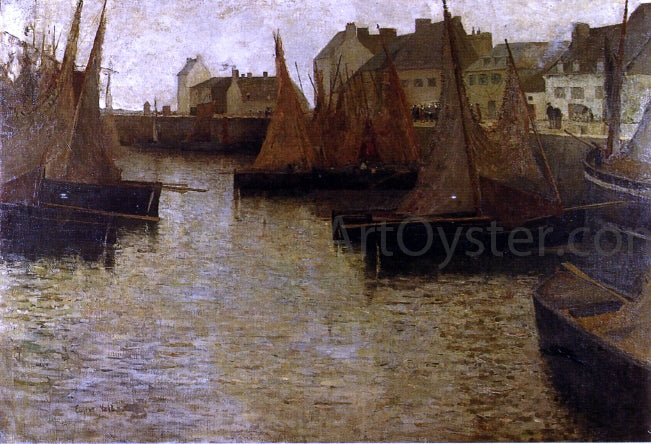 Eugene Lawrence Vail Fishing Harbor - Canvas Print