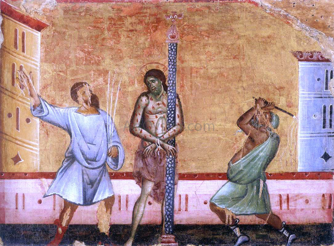 Guido Da siena Flagellation - Canvas Print