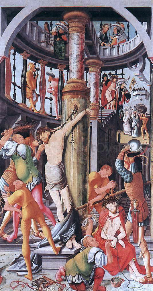 Jorg Ratgeb Flagellation of Christ - Canvas Print