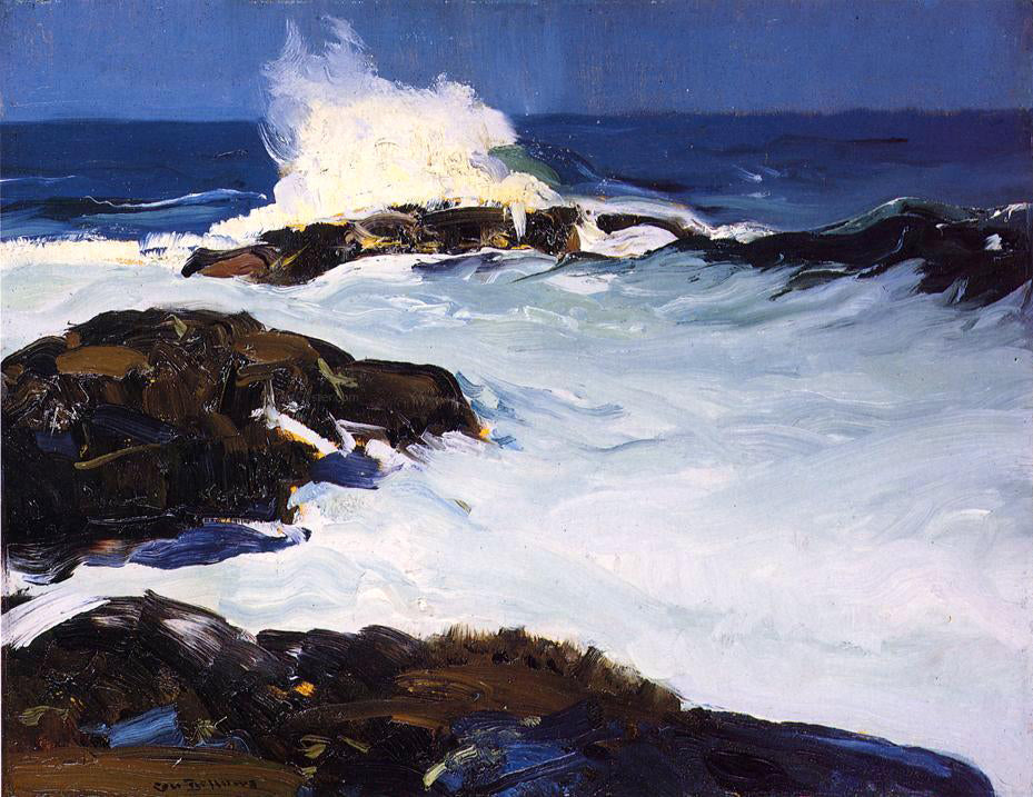 George Wesley Bellows Flaming Breakers - Canvas Print