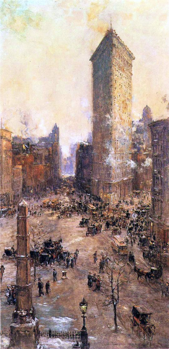 Colin Campbell Cooper Flatiron Building - Canvas Print