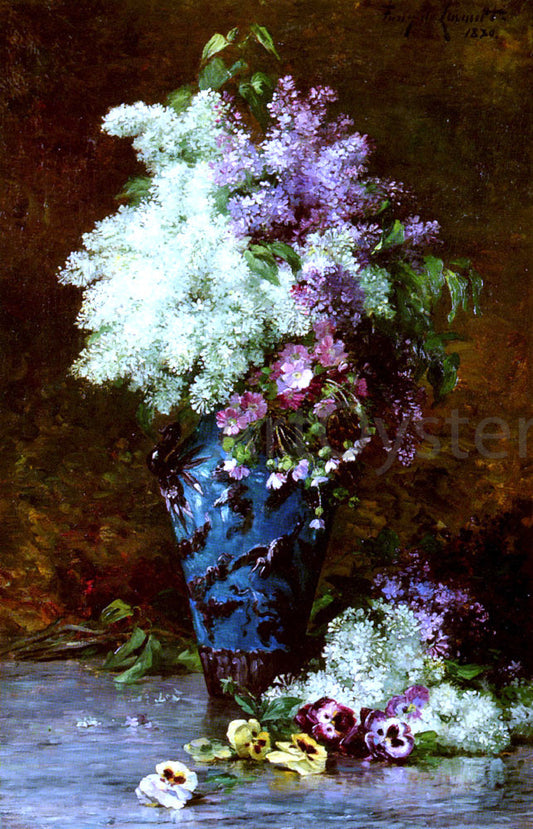 Albert-Tibulle Furcy De Lavault Fleurs - Canvas Print