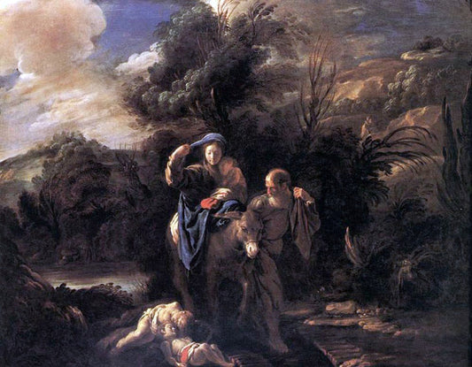 Domenico Feti Flight to Egypt - Canvas Print