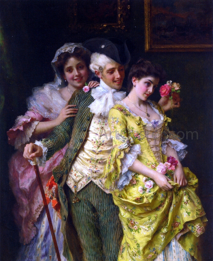 Federico Andreotti Flirtation - Canvas Print