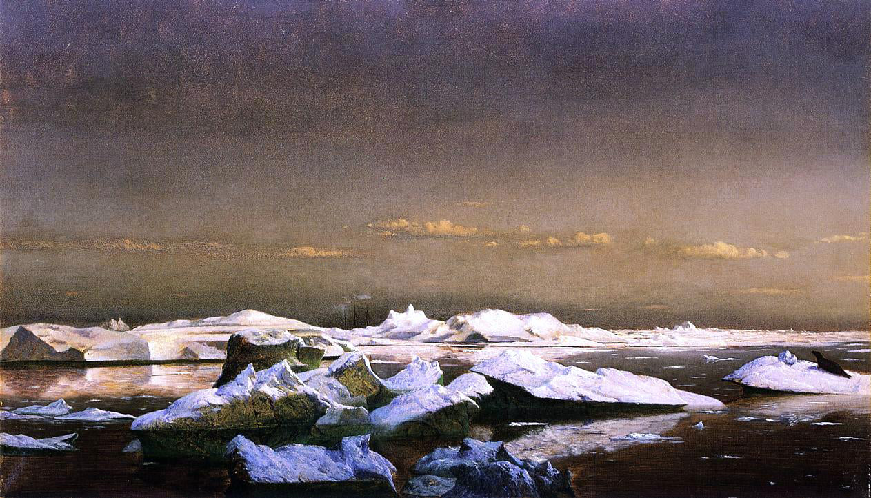 William Bradford Floe-Ice - Canvas Print