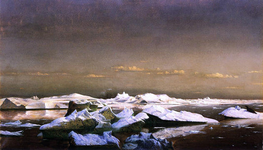 William Bradford Floe-Ice - Canvas Print