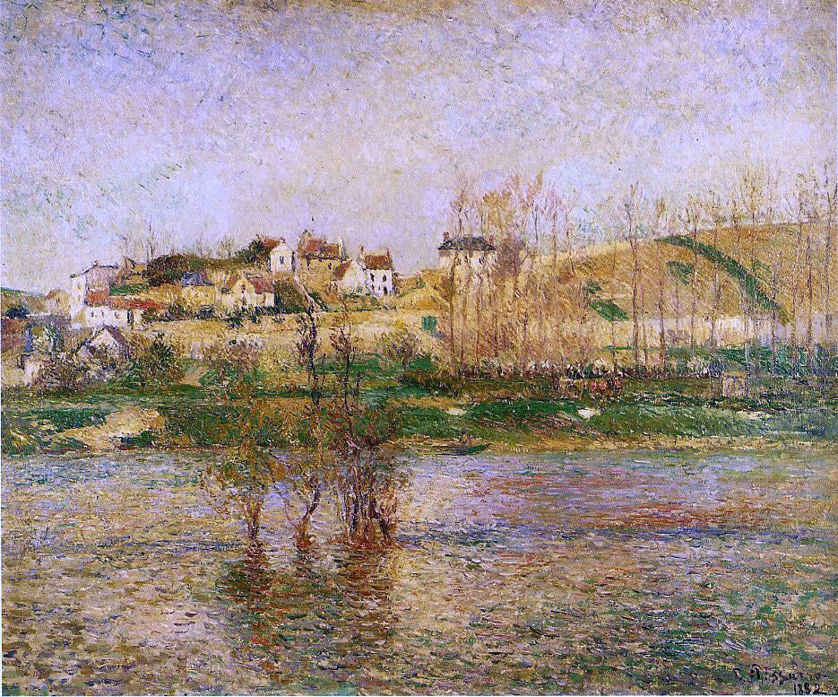Camille Pissarro Flood in Pontoise - Canvas Print