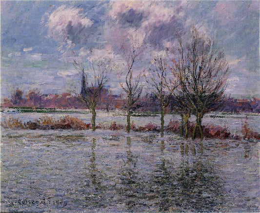 Gustave Loiseau Flood near Nantes - Canvas Print