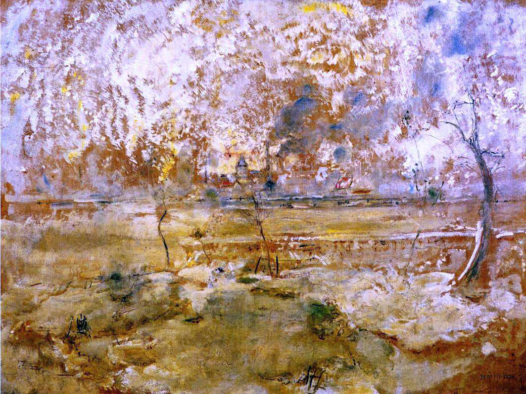 Jean-Francois Raffaelli Floods at Saint-Denis - Canvas Print