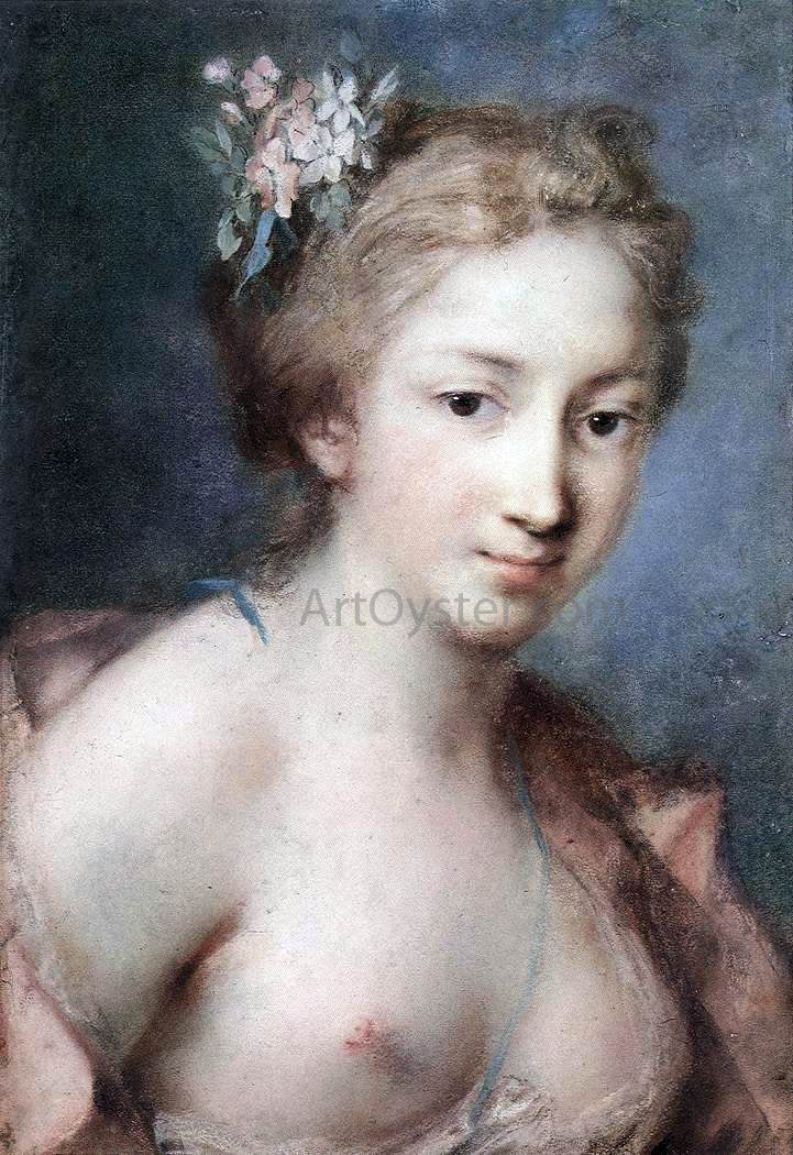Rosalba Carriera Flora - Canvas Print