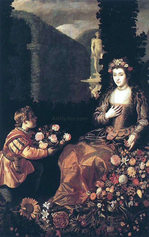 Juan Van der Hamen Flora - Canvas Print