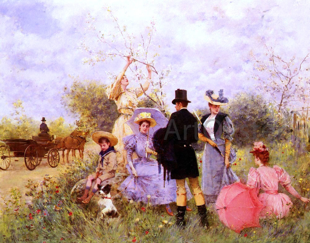 Francisco Miralles Flores Silvestres - Canvas Print