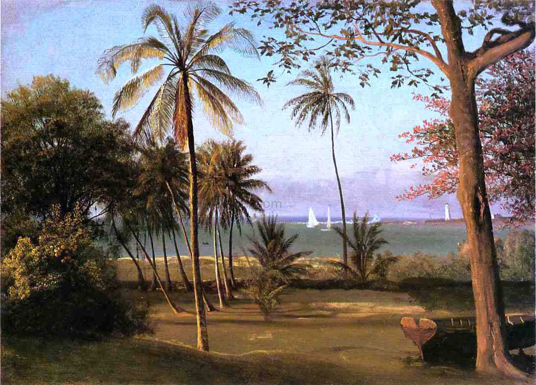 Albert Bierstadt Florida Scene - Canvas Print