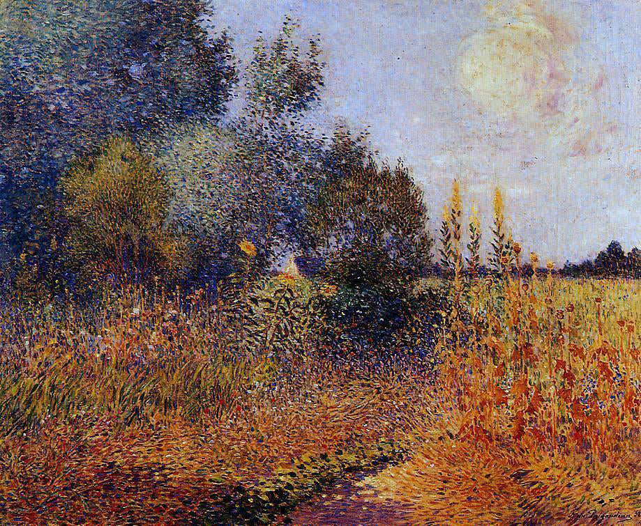 Ferdinand Du Puigaudeau Flower Garden at Kervaudu - Canvas Print