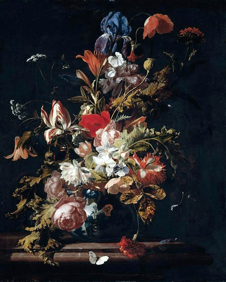Simon Pietersz Verelst Flower Still-Life - Canvas Print