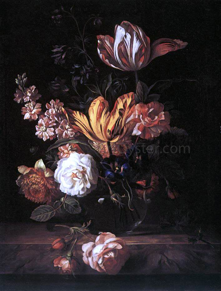Jakab Bogdany Flower Still-life - Canvas Print