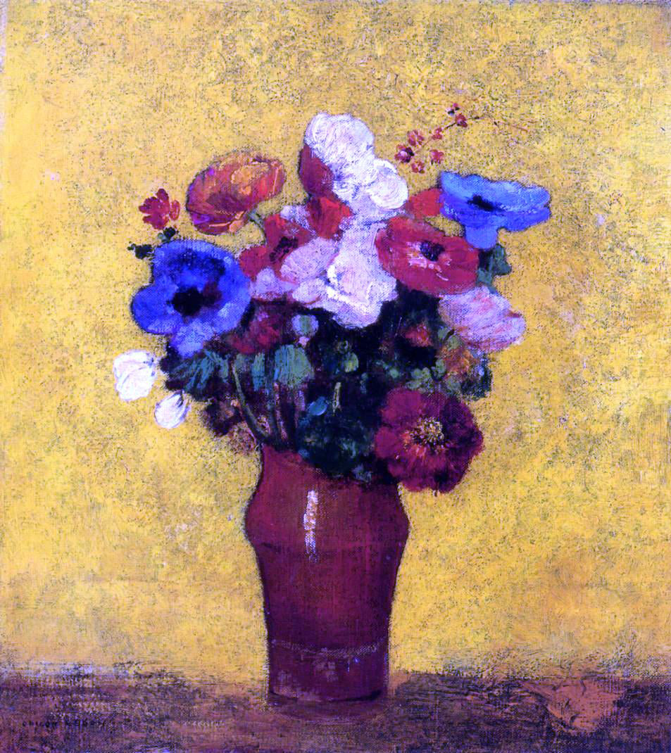Odilon Redon Flowers - Canvas Print