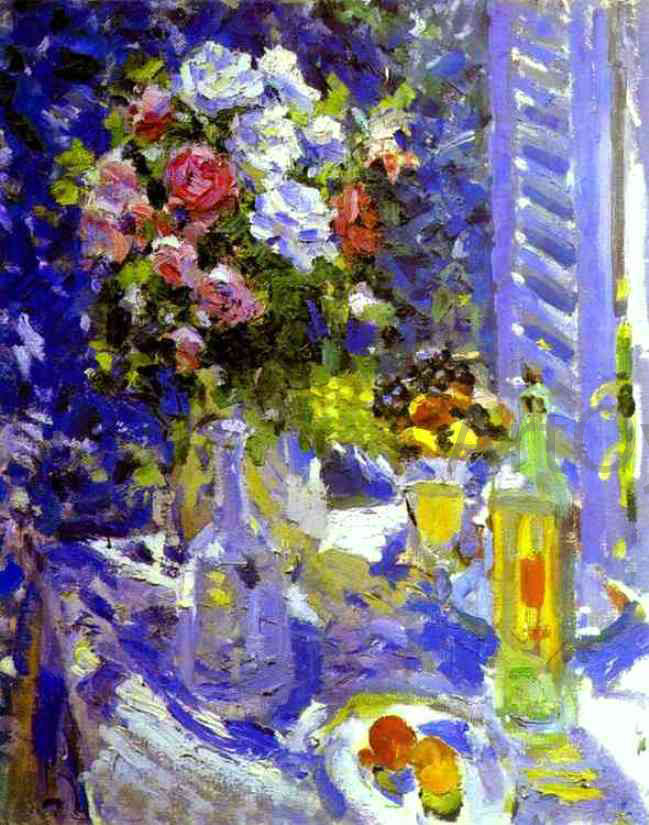 Constantin Alexeevich Korovin Flowers and Fruit - Canvas Print