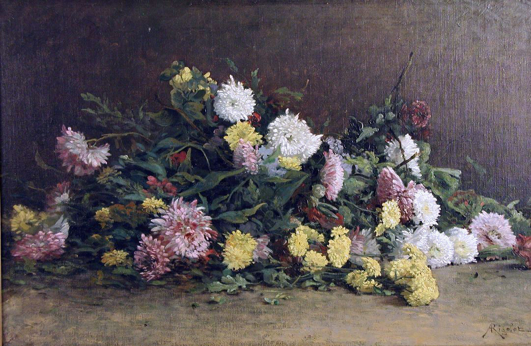 Albert Gabriel Rigolot Flowers - Canvas Print